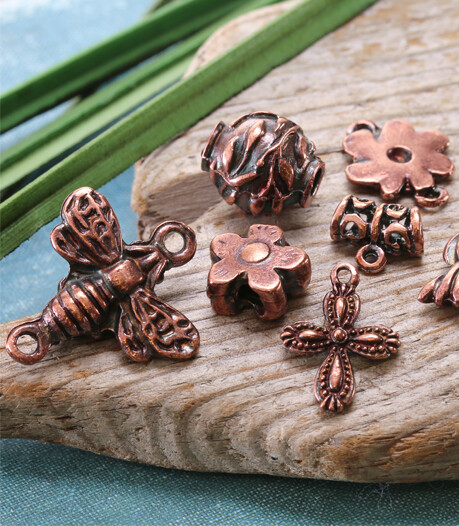 Mykonos Antique Copper Beads