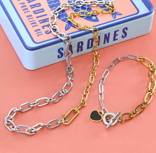 Mixed-Metal Stainless Steel Jewelry