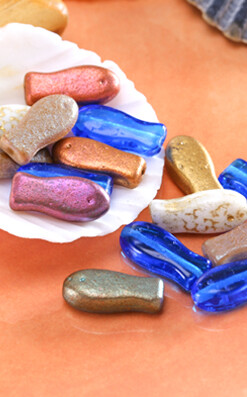 Czech glass goldfish