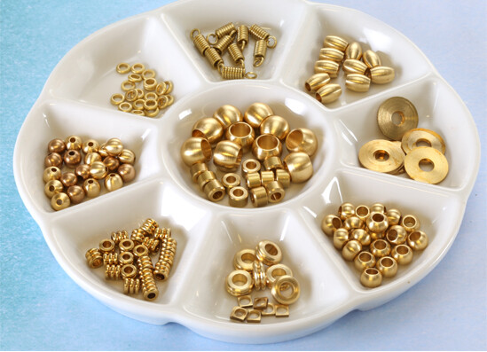 Solid brass beads 