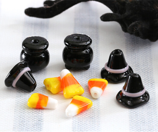 Halloween Lampwork Beads