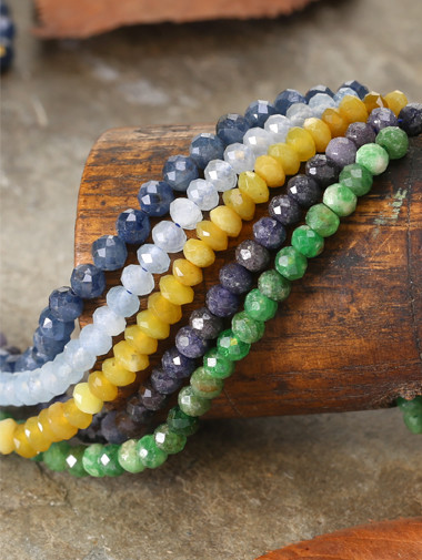 Faceted Rondelle Gemstones