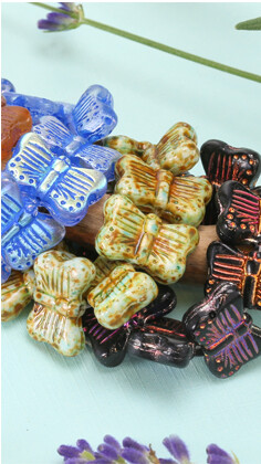 Czech Glass Butterflies