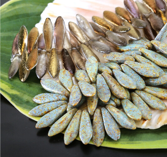 Czech dagger beads