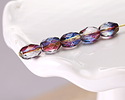 Czech Glass Bronzed Twilight Skies Fire Polished Faceted Rice 8x6mm
