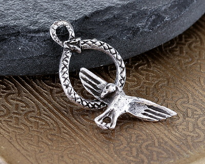 Mykonos Antique Silver (plated) Duality Toggle Clasp 14.5x20mm, 22mm Bar