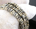 Dalmatian Jasper Squaredelle 3x6mm