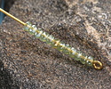 Czech Glass Sage Green w/ Sliver Luster Gem Cut Fire Polished Rondelle 2x3mm