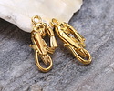24K Gold (plated) Shrimp Focal 11x23mm