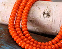 Orange Glass Rondelle 5x8mm