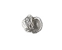 Mykonos Antique Silver (plated) Patterned Turbo Shell 10mm