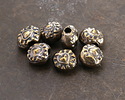 Mykonos Antique Brass (plated) Folksy Heart Bead 7mm