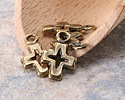 Mykonos Antique Brass (plated) Openwork Cross Focal 11x18mm