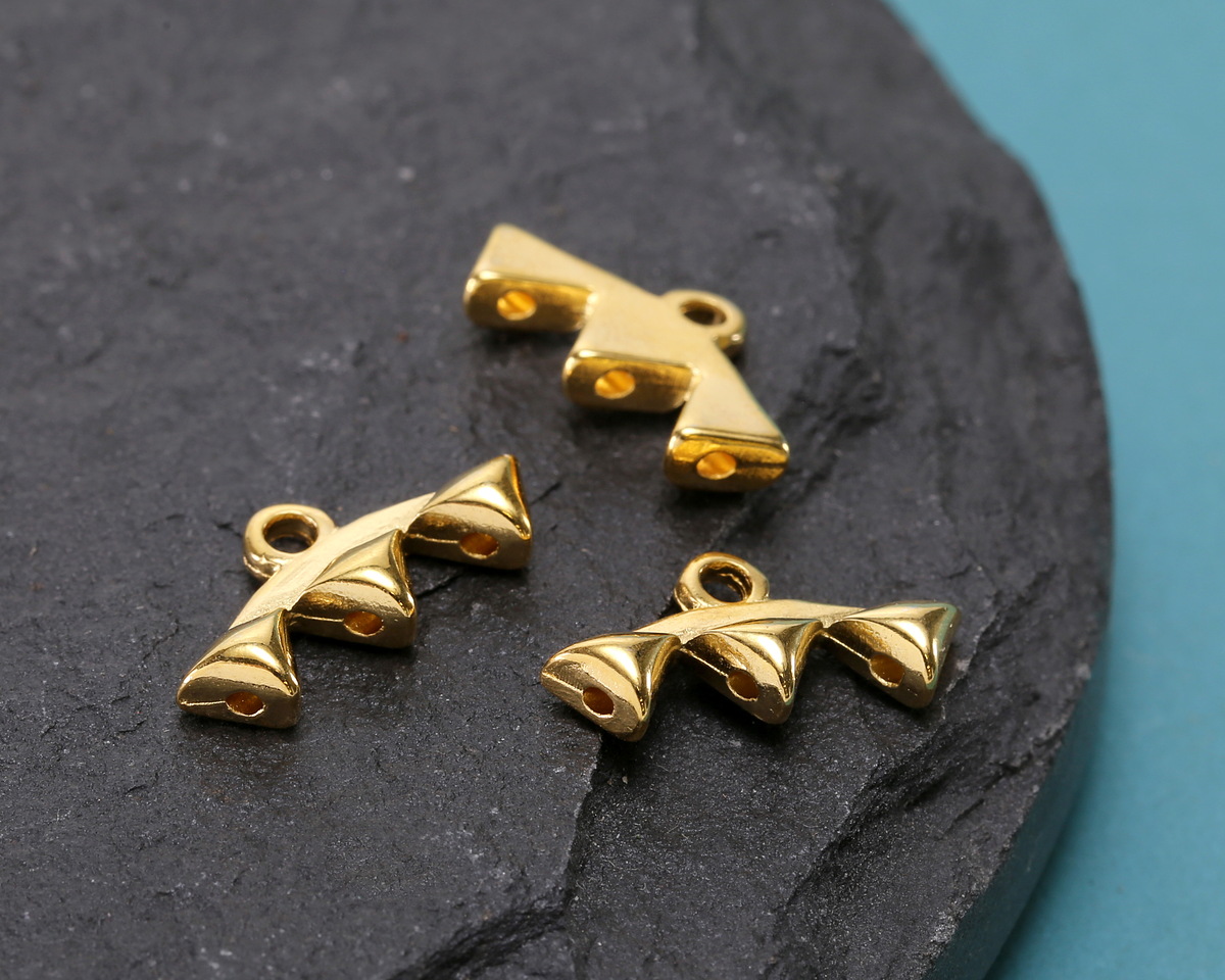 Cymbal Vani III 24K Gold (plated) Ending for GemDuo 8x16mm