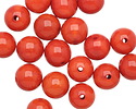Tagua Nut Orange Round 16mm