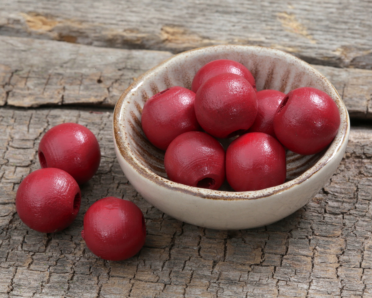 Barn Red Wood Round 14mm