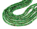 Tsavorite (A) Microfaceted Rondelle 3x4mm