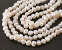 Pearly White Freshwater Pearl Nugget 7-9mm