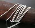 Beadalon Silver (plated) French Wire, 0.80mm, 1m/3.28ft