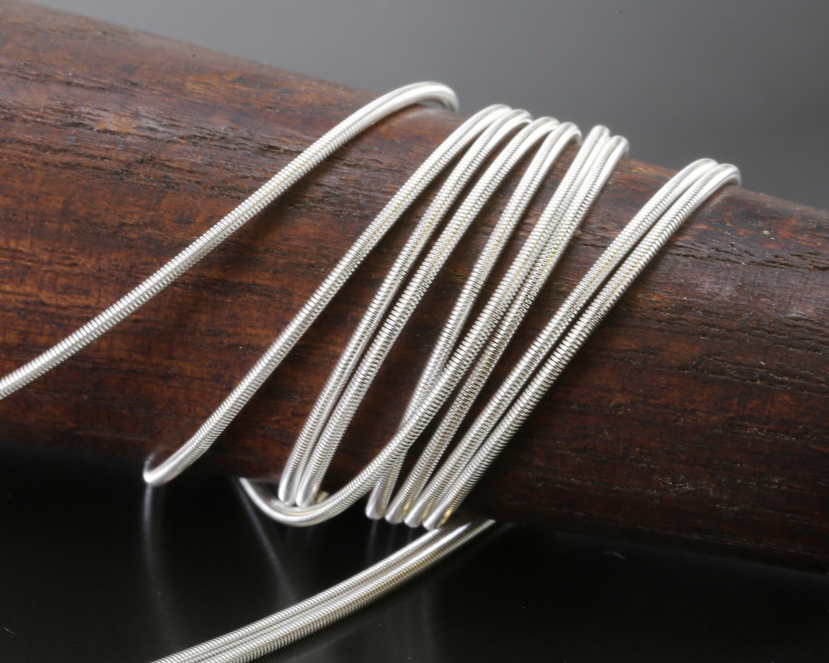 Beadalon Silver (plated) French Wire, 0.80mm, 1m/3.28ft