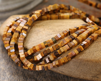 Tiger Eye Squaredelle 2x3mm