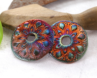 Xaz Raku Flash Floral Donut 46-48mm