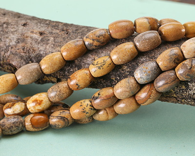Picture Jasper Rice 9x6mm
