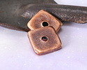 Mykonos Antique Copper (plated) Rounded Square Heishi 16mm