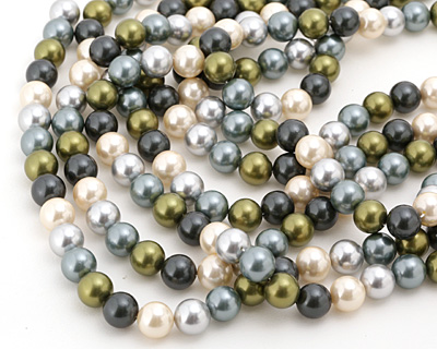 Great Lakes Mix Shell Pearl Mix Round 12mm
