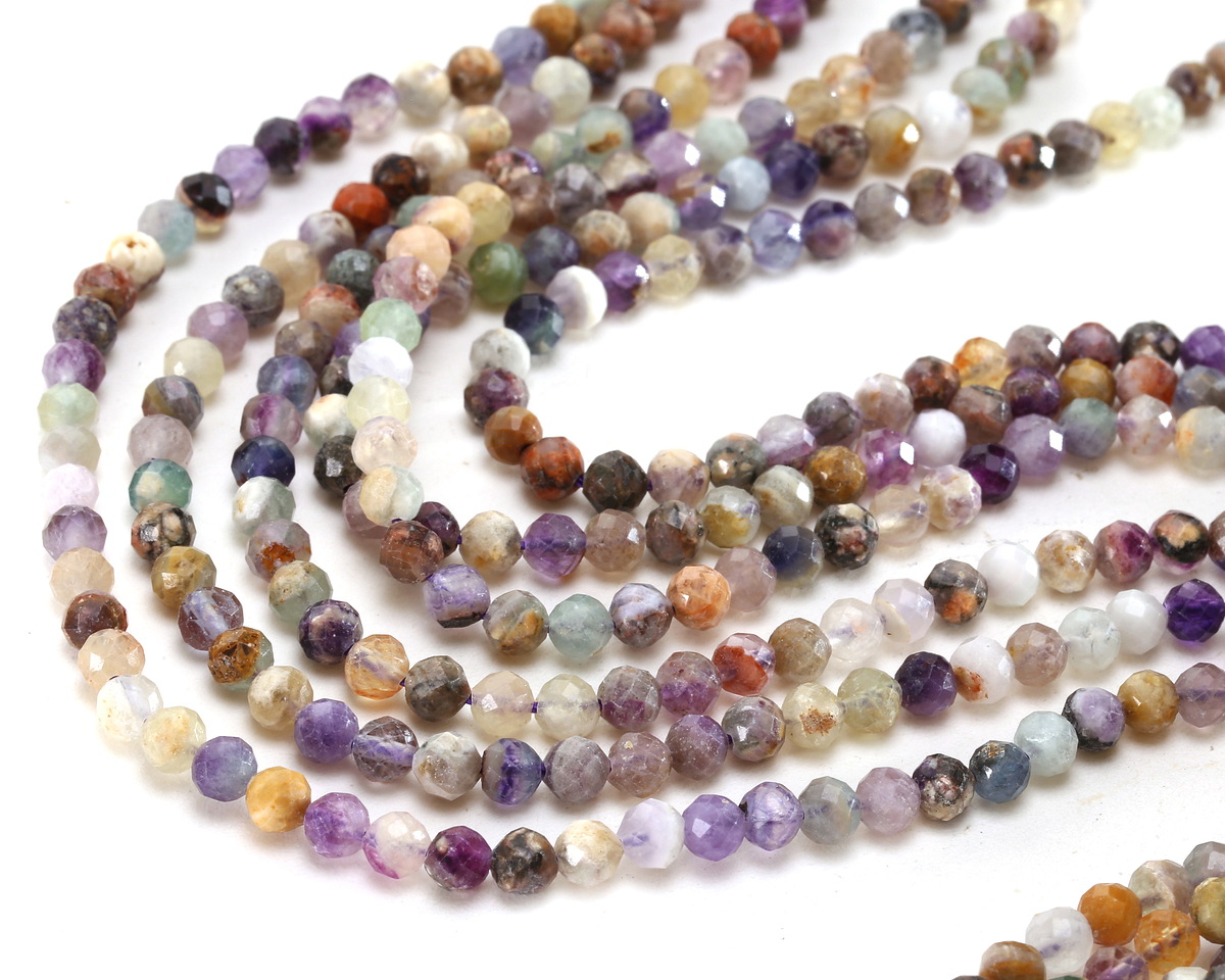 Multi Stone Faceted Round 4mm