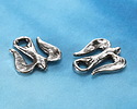Green Girl Pewter Bird Arrow Clasp 22x20mm