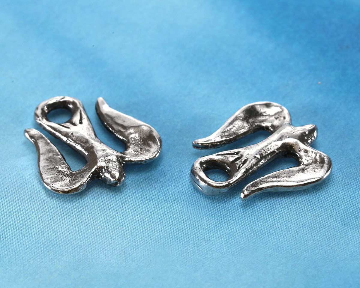 Green Girl Pewter Bird Arrow Clasp 22x20mm