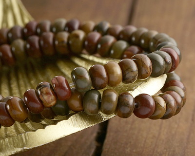 Red Creek Jasper Rondelle 6mm