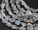 Moss Aquamarine Natural Slice 11-13x9-13mm