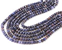 Sapphire (A) Ombré Microfaceted Rondelle 3x4mm