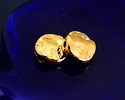 Antique Gold Finish Hammered Coin 10mm