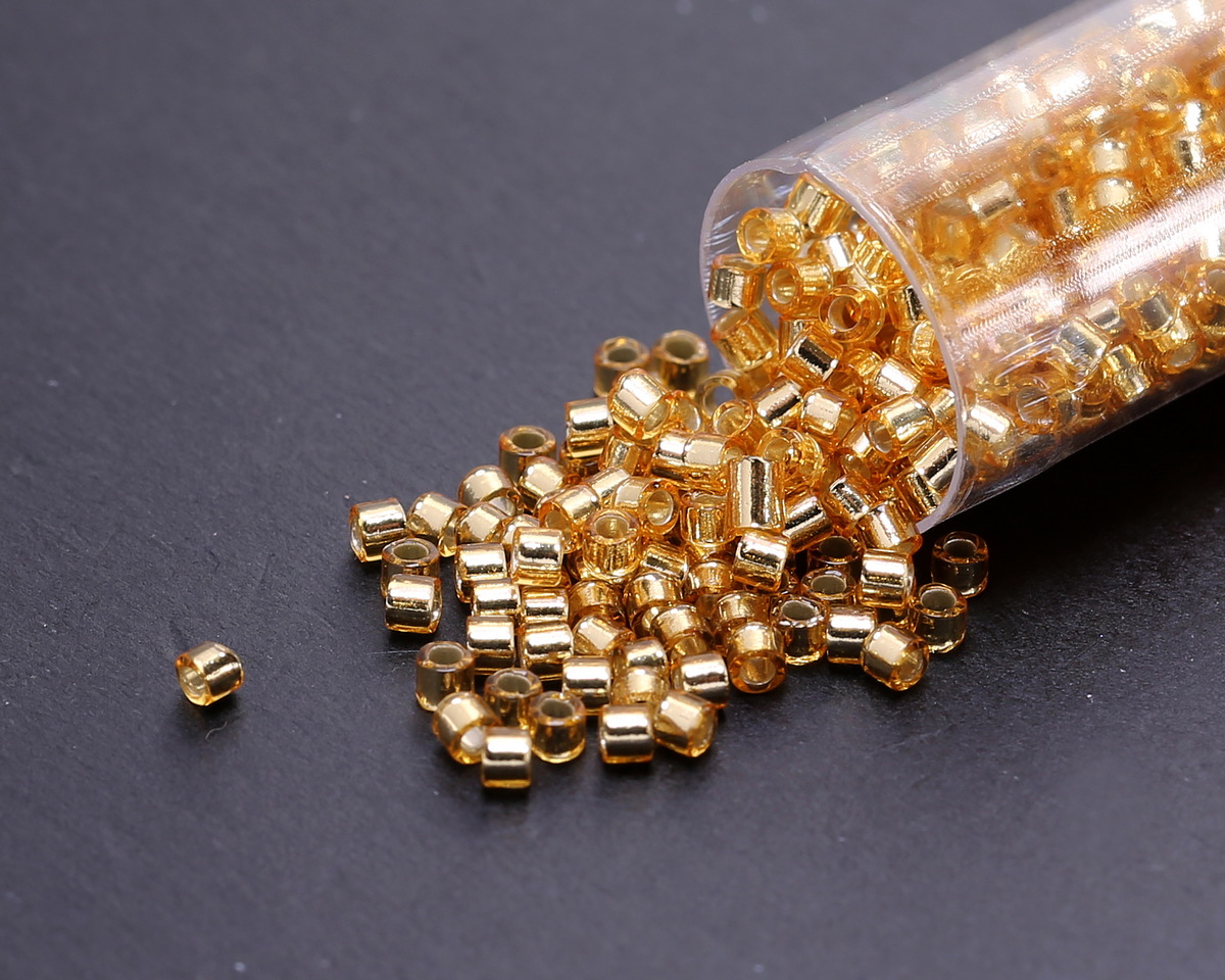 Miyuki Delica Silver Lined Gold (DBM0042) 10/0 Seed Bead