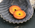 Mykonos Ceramic Iridescent Tangerine Washer 3x16mm