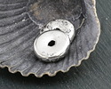 Mykonos Metalized Ceramic Antique Silver Washer 3x13mm