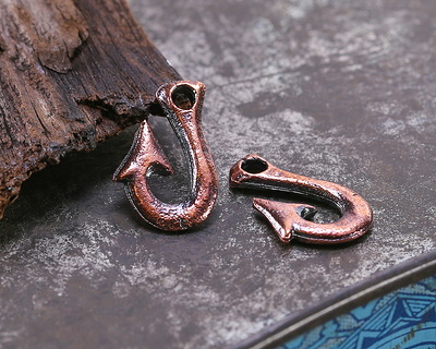 Mykonos Antique Copper (plated) Hook 10x15mm