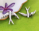 Antique Silver (plated) Swallow Focal 15x18mm