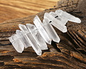 Rock Crystal Quartz Point Focal Set 5-8x10-35mm