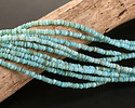 Turquoise Mussel Shell Heishi 1-2x3.5-4mm