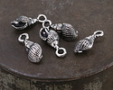 Mykonos Antique Silver (plated) Conch Shell Focal 7x18mm