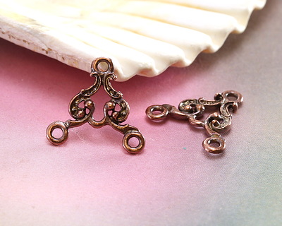 Mykonos Antique Copper (plated) 3-Ring Empire Link 16mm