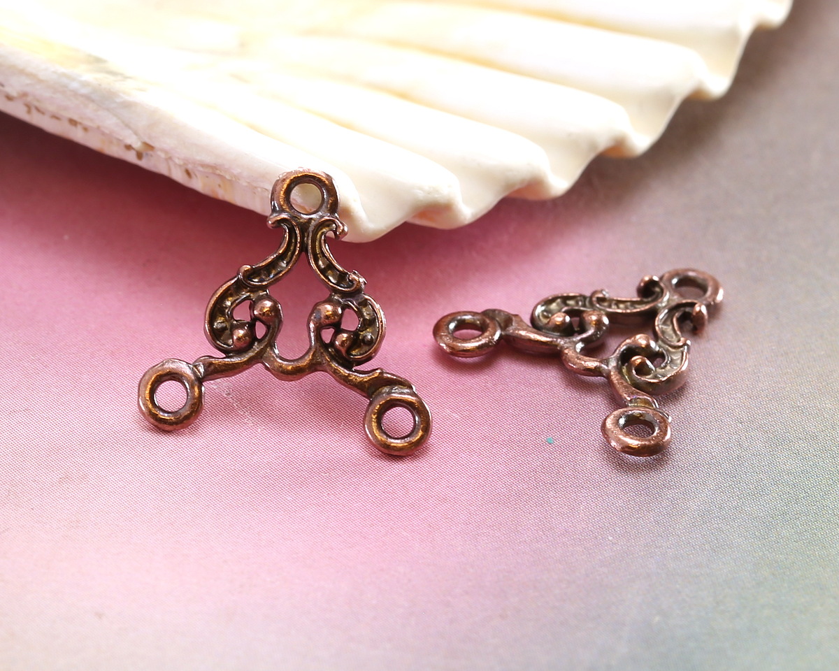 Mykonos Antique Copper (plated) 3-Ring Empire Link 16mm