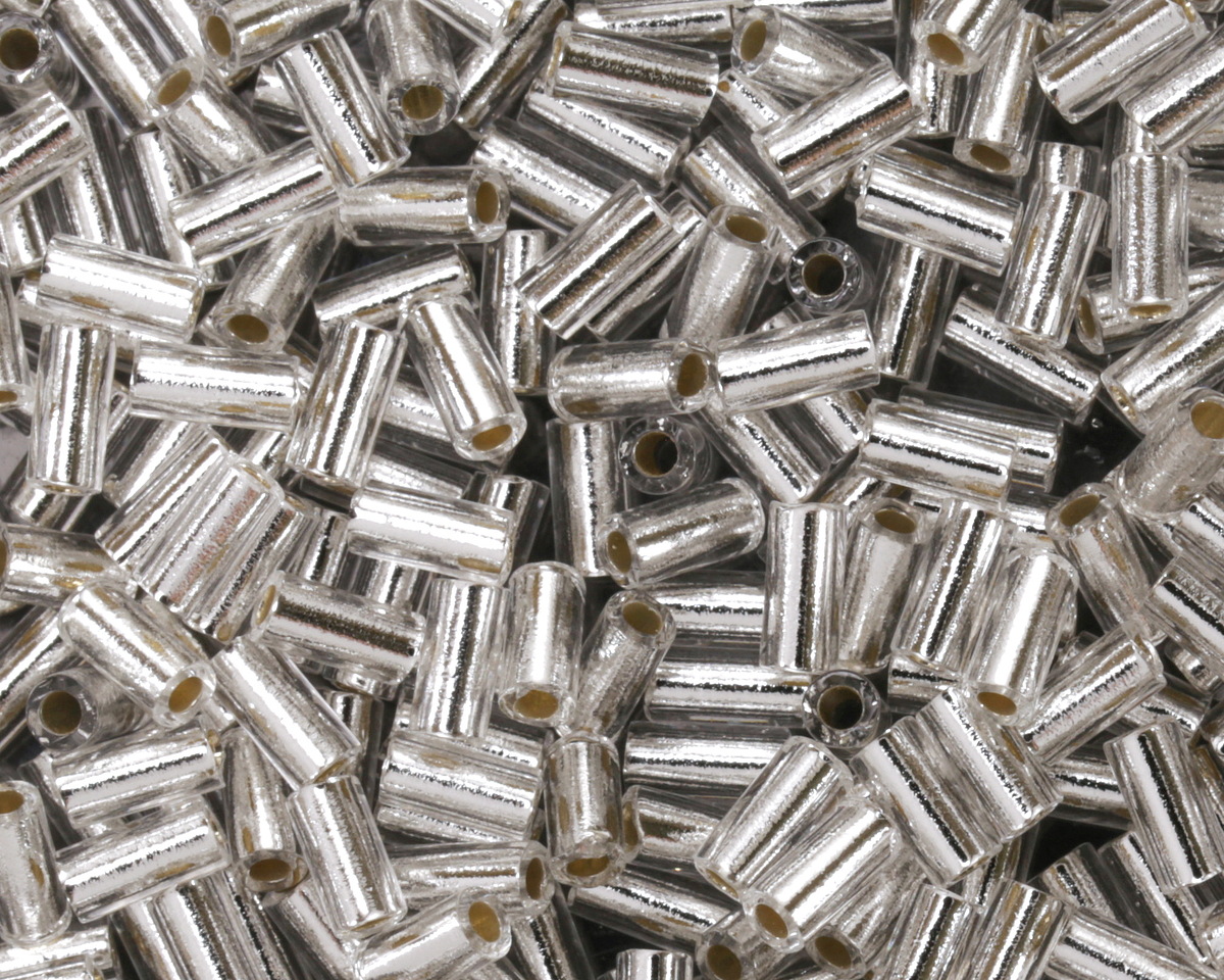 Miyuki Silver Lined Crystal Bugle Bead 3mm