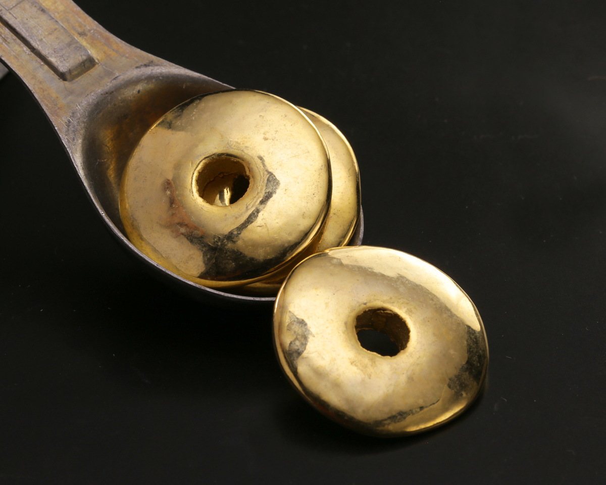 Mykonos Metalized Ceramic Gold Washer 25-26mm