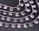 Lavender Amethyst (A) Puff Teardrop 10x14mm