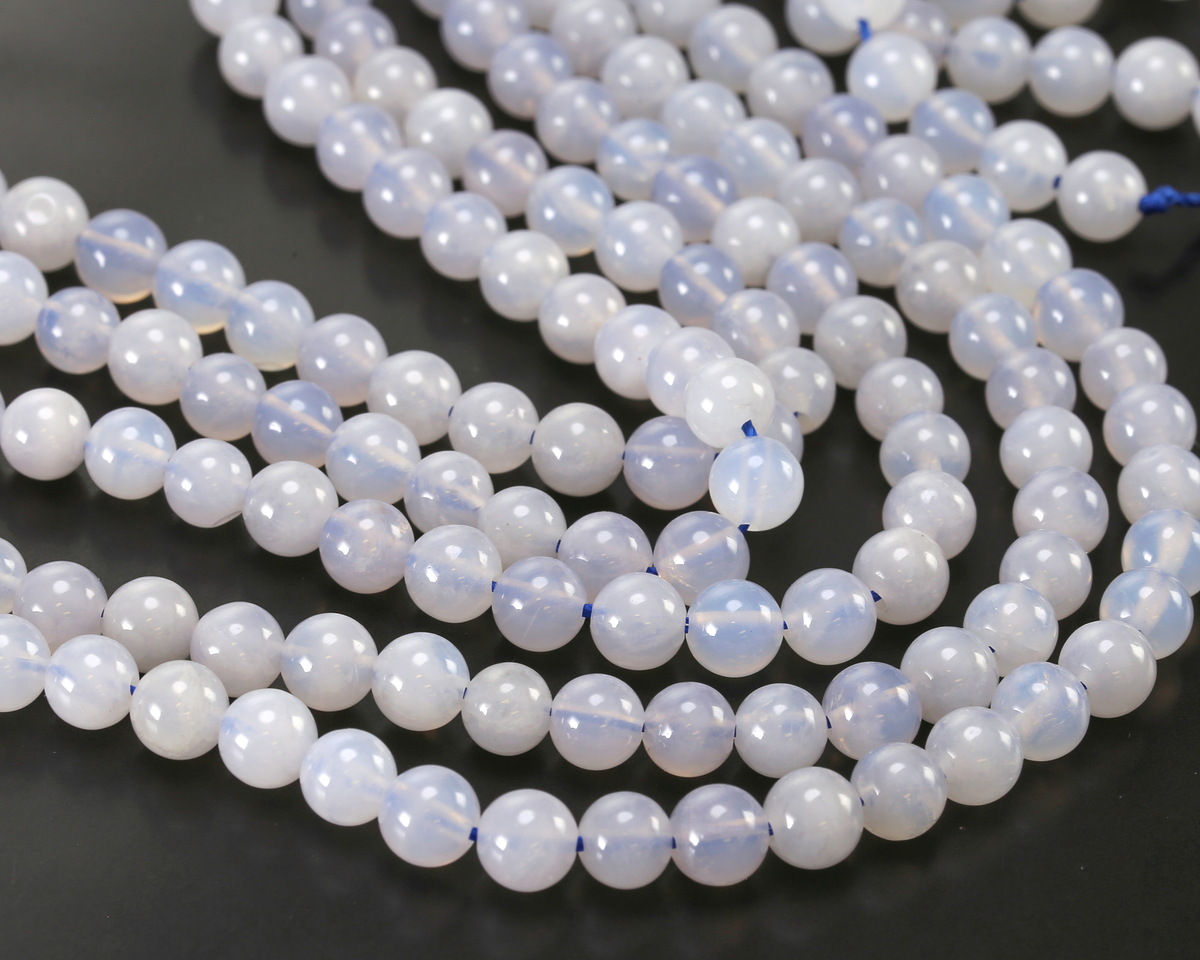 Blue Rose Quartz Round 6mm